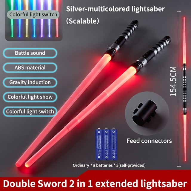 RGB Lightsaber, 2 In 1, 7-color