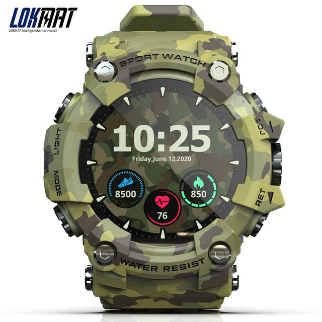 LOKMAT ATTACK Touch Screen Fitness Tracker Smart Watch Heart Rate Monitor Blood Pressure For Android