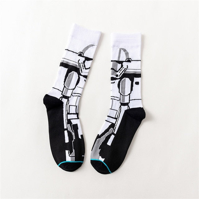 1 pair Star Wars Socks Master Yoda R2-D2 Wookiee Jedi Knight