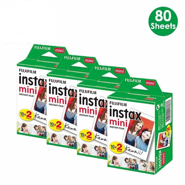 10 - 200 Sheets Fujifilm Instax Mini Film White Edge Mini 11 Mini 9 8 7s 70