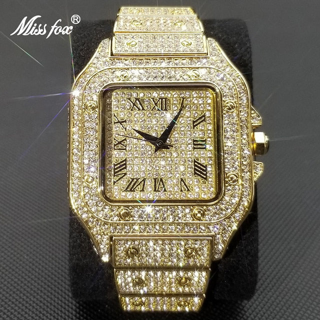 Square Full Crystal Watch