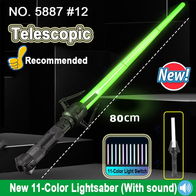 Lightsaber 80cm RGB Laser Sword 7 Colors Change Toy