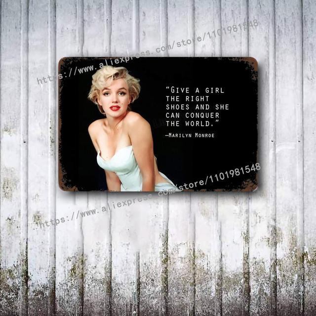 Marilyn Monroe and James Dean Poster Vintage Tin Sign