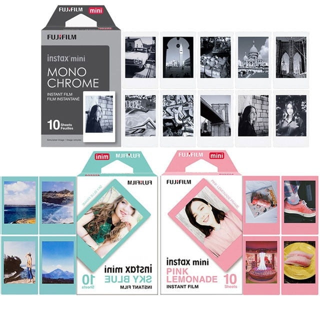 10 - 200 Sheets Fujifilm Instax Mini Film White Edge Mini 11 Mini 9 8 7s 70