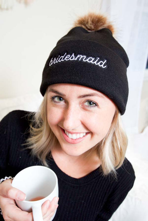 Bachelorette Pom-Pom Beanies | Bride and Bridesmaid and More!