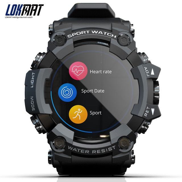 LOKMAT ATTACK Touch Screen Fitness Tracker Smart Watch Heart Rate Monitor Blood Pressure For Android