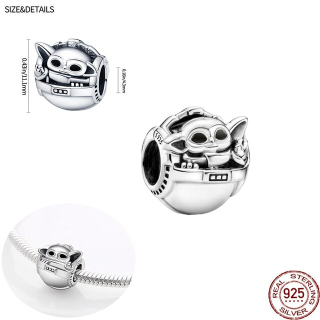 Sterling Silver Charms Star Wars Beads Original Fits Pandora Bracelet