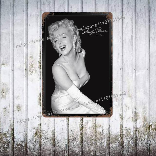 Marilyn Monroe and James Dean Poster Vintage Tin Sign