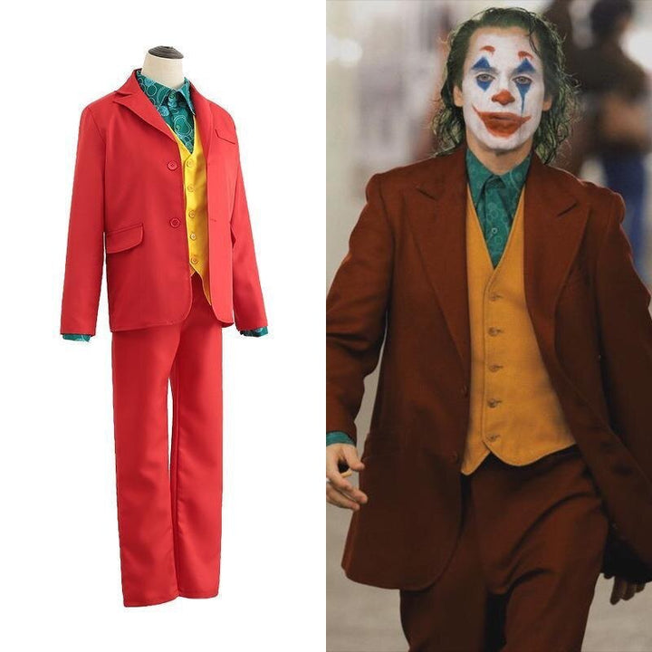 Joker Joaquin Phoenix Costume Adults & Kids Shirts+Coat+Vest+Pant