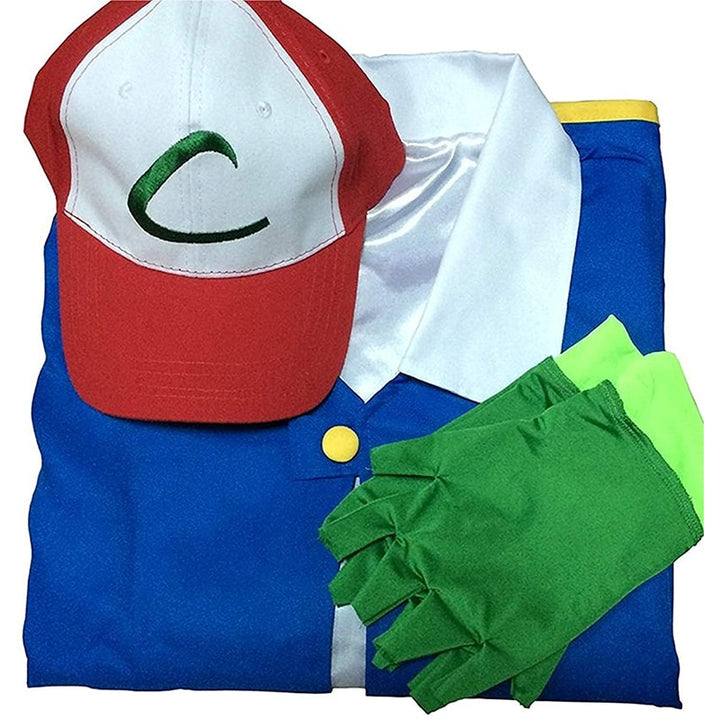 Ash Ketchum Pokemon Costume, adults & kids