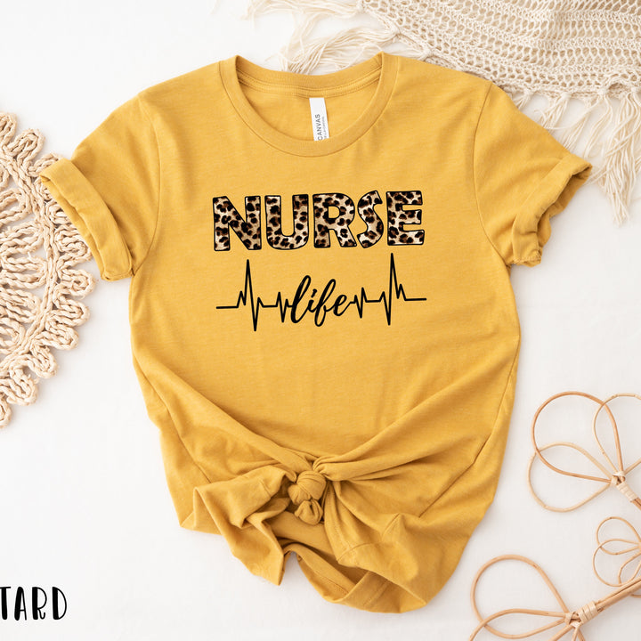 Leopard Nurse Life Shirt, Nurse Life Shirt, Nurse Shirts