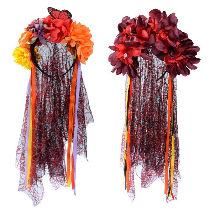 Day of the Dead Veil Headpiece