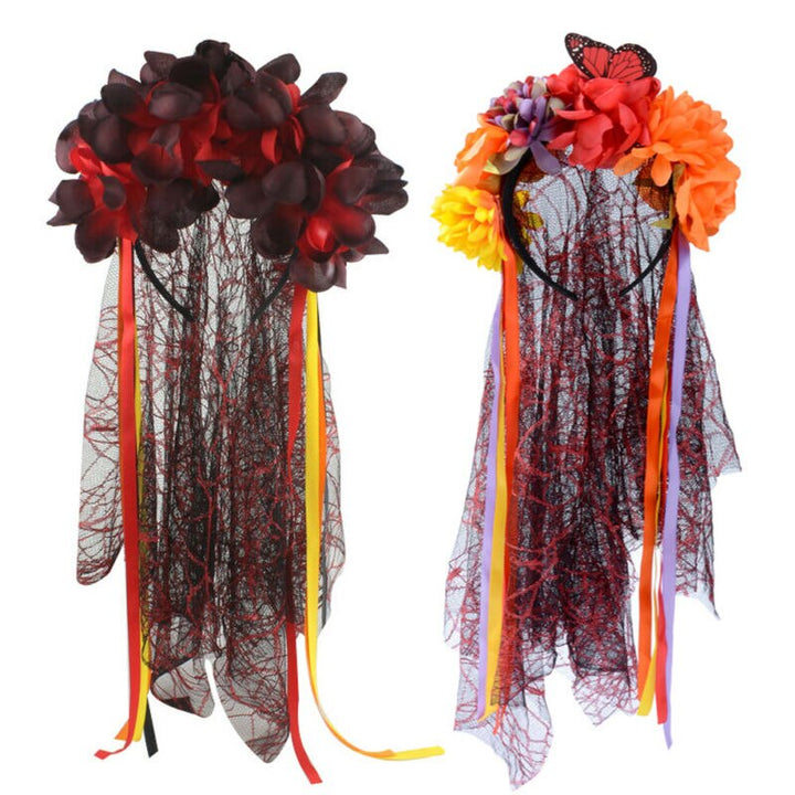 Day of the Dead Veil Headpiece