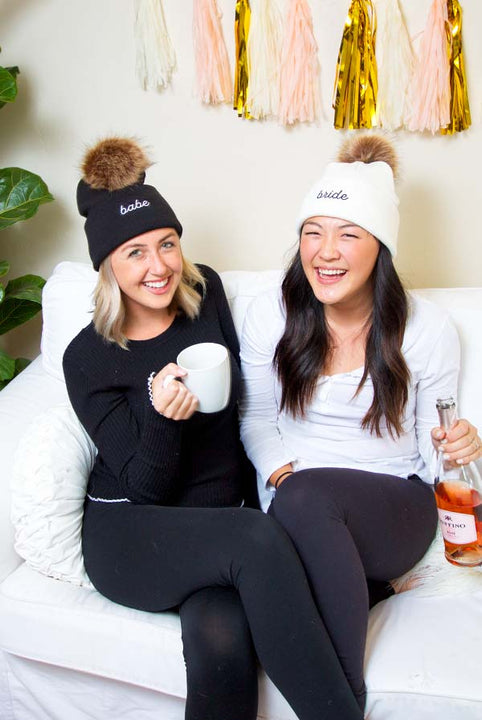 Bachelorette Pom-Pom Beanies | Bride and Bridesmaid and More!