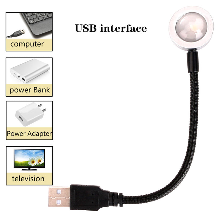 Sunset Lamp USB Rainbow Projector Atmosphere Night Light