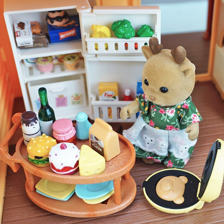 Kitchen Bathroom Bedroom Bakeware Sets Miniature Dollhouse