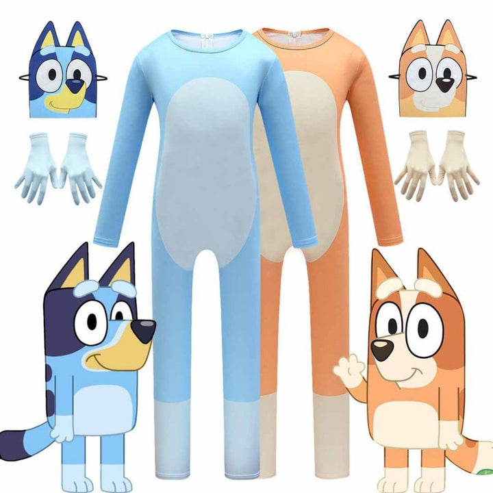 Bluey Costume, 3-12yrs