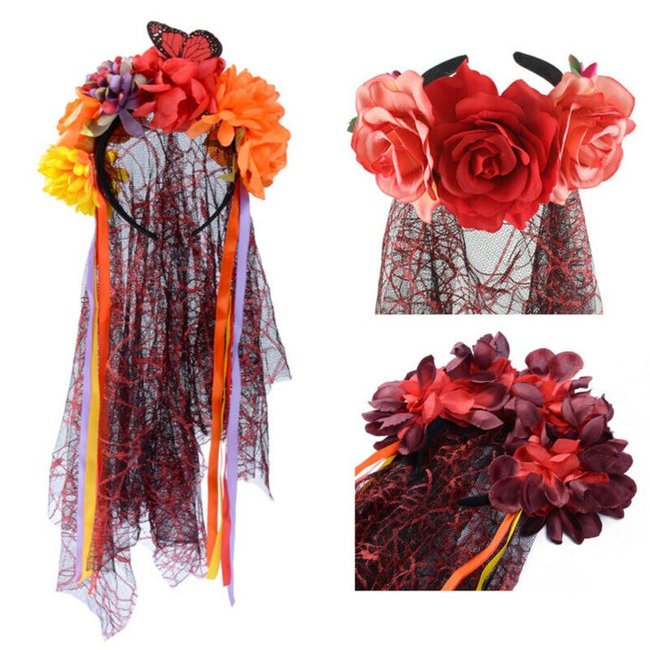 Day of the Dead Veil Headpiece