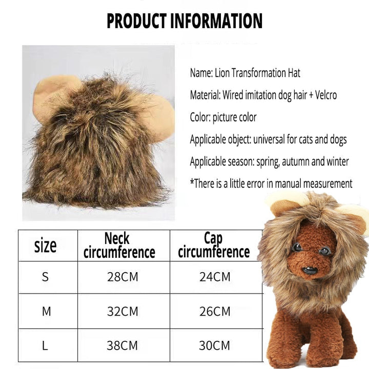 Lion's Mane Pet Costume