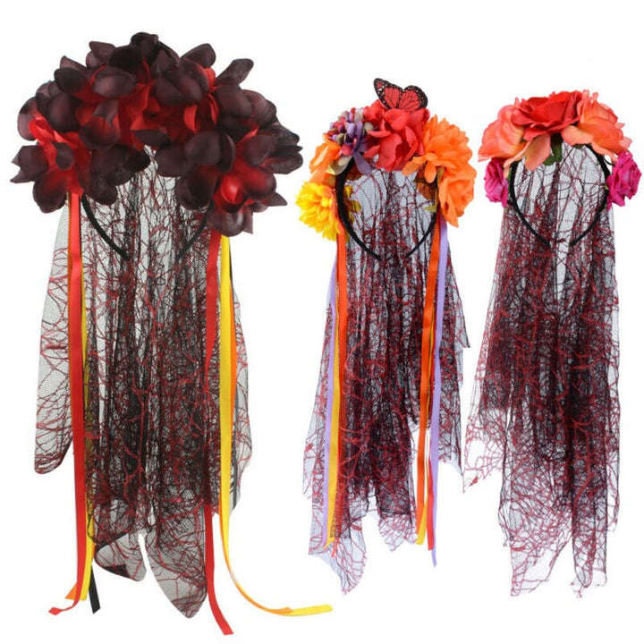 Day of the Dead Veil Headpiece