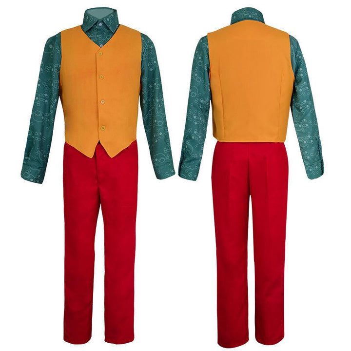 Joker Joaquin Phoenix Costume Adults & Kids Shirts+Coat+Vest+Pant