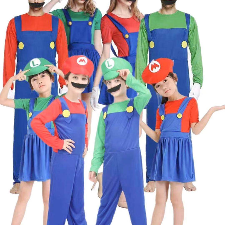 Super Plumber Brothers Costume Adult & Kids