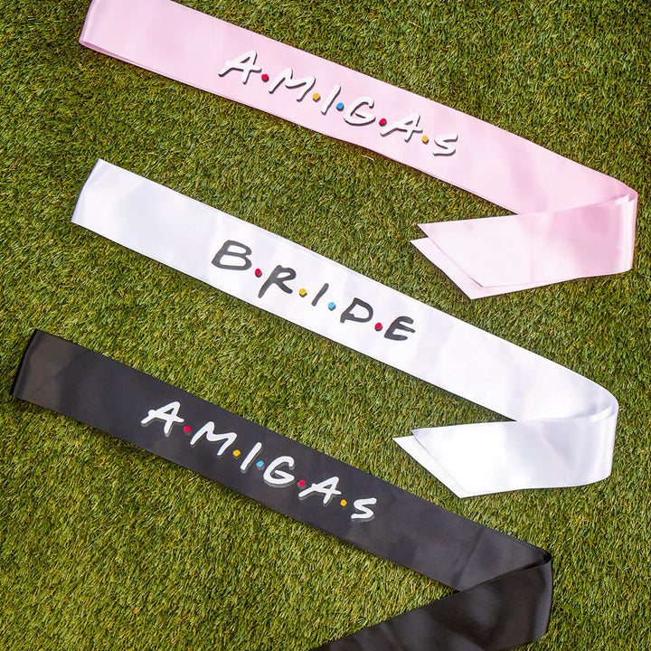 FRIENDS - Bachelorette Party Sashes | Amigas and Bride