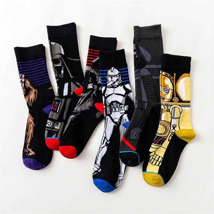 1 pair Star Wars Socks Master Yoda R2-D2 Wookiee Jedi Knight