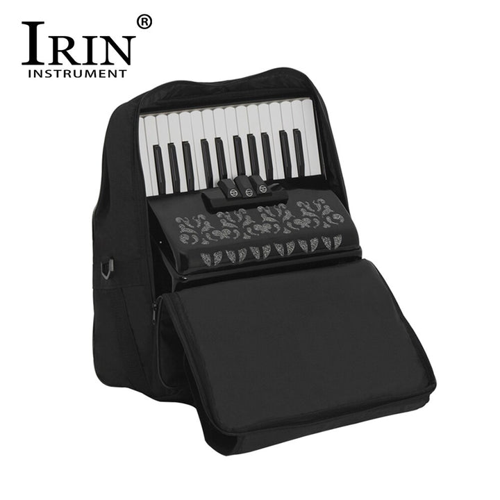 IRIN 26-Key 48 Bass Accordion Black Keyboard Beginner With Carrying Bag