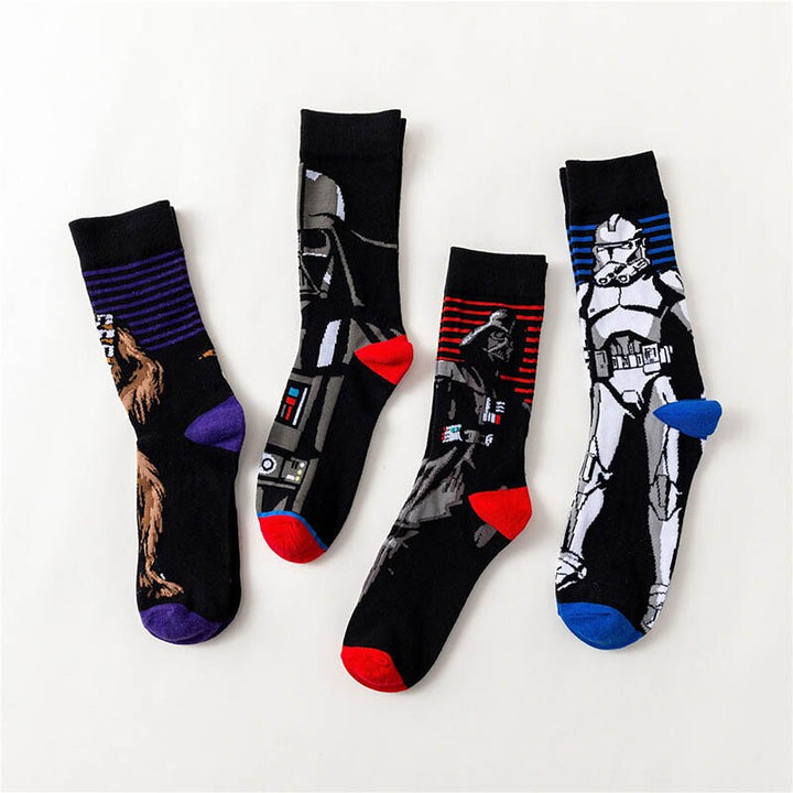 1 pair Star Wars Socks Master Yoda R2-D2 Wookiee Jedi Knight