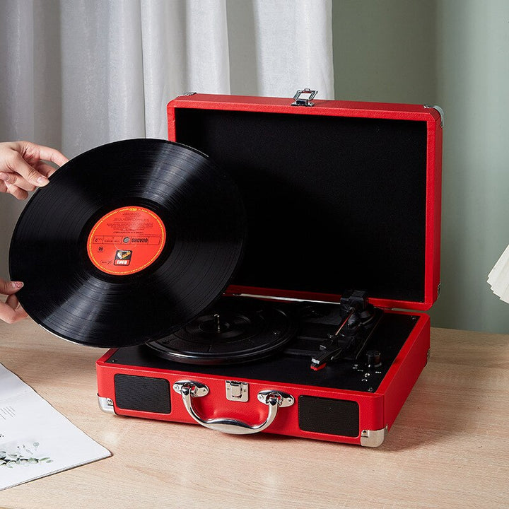 Portable Vinyl Record Player Bluetooth