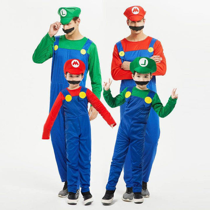 Super Plumber Brothers Costume Adult & Kids