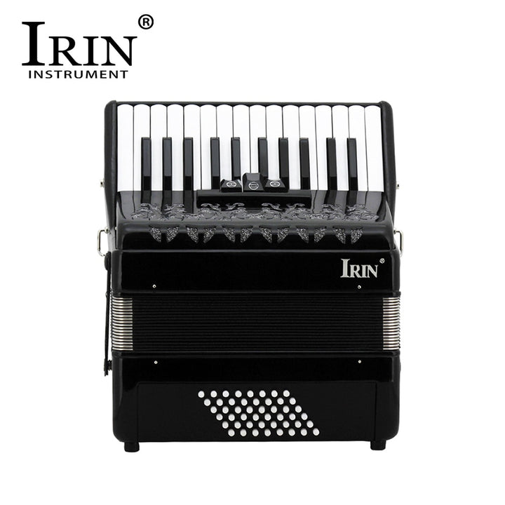 IRIN 26-Key 48 Bass Accordion Black Keyboard Beginner With Carrying Bag